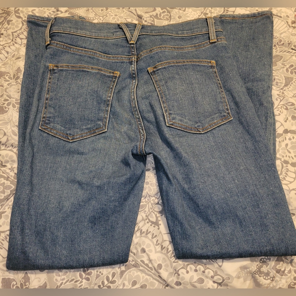 Veronica Beard Debbie Skinny High Rise‎ Button Exposed Button Fly Jeans sz 25/0